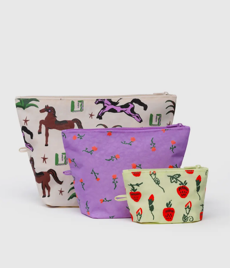 Baggu Go Pouch Set Painted Prairie