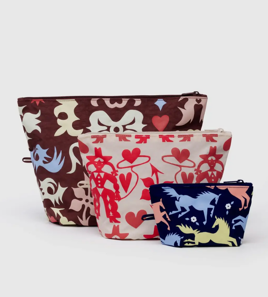 Baggu Go Pouch Set Western Cut-Out