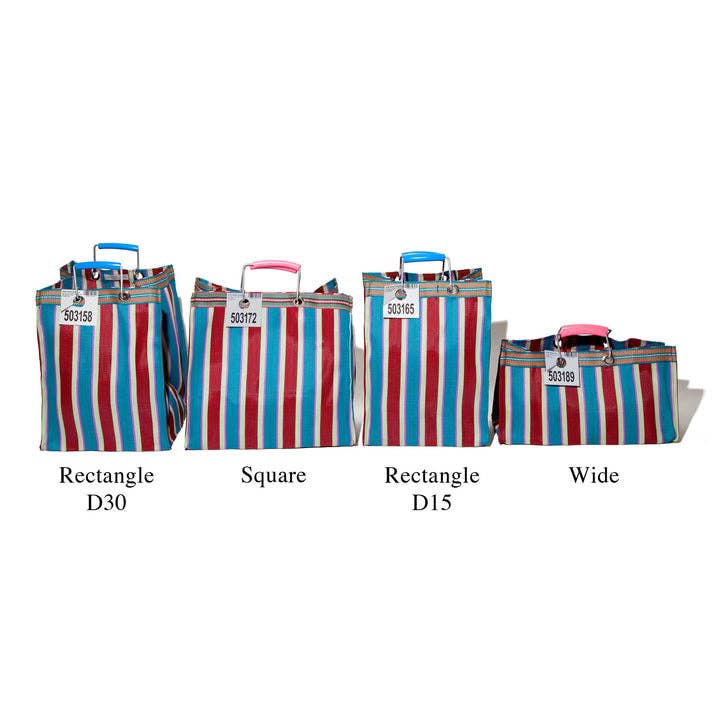 Puebco - RECYCLED PLASTIC STRIPE BAG - Sizes