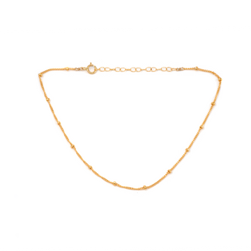 Gold Dotted Chain Anklet