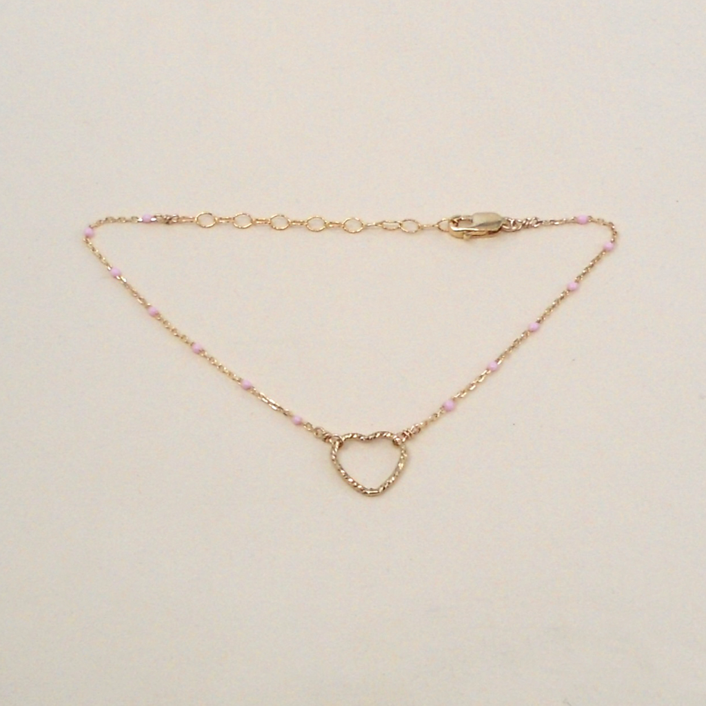 May Martin - Pink Heart Bracelet