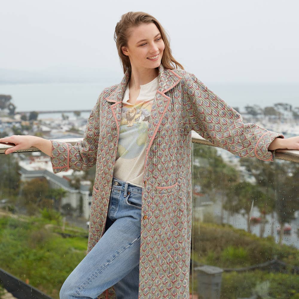 Ultra-lightweight Block Printed Jacket