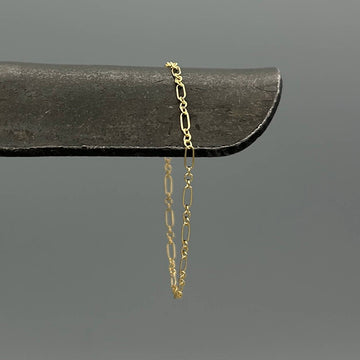 Short & Long Gold Link Bracelet