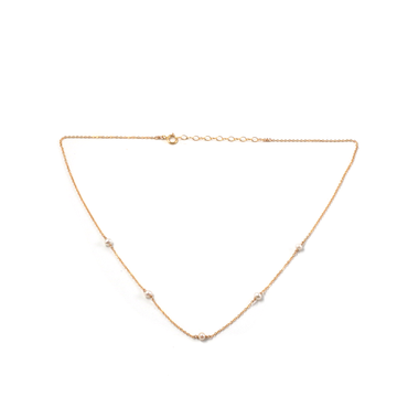 Cleo Necklace - Gold Pearl Necklace
