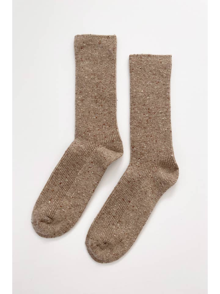 Le Bon Shoppe Tan Snow Socks