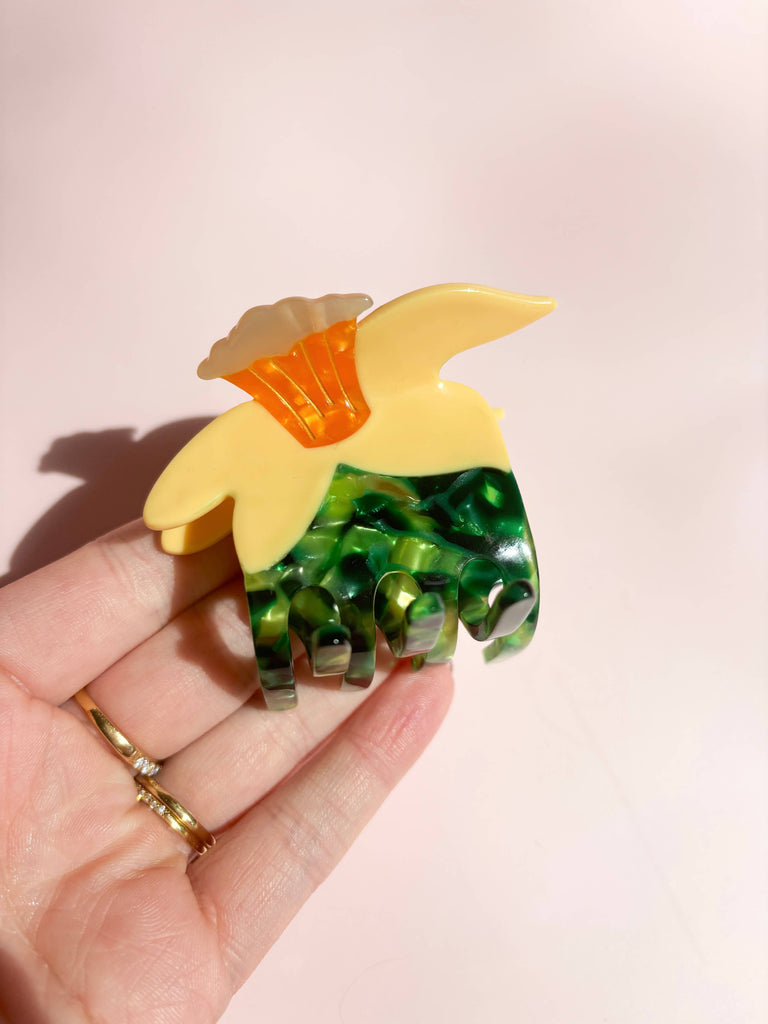 Daffodil Claw Clip