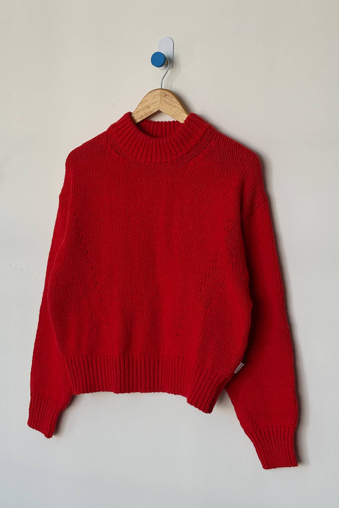 Le Bon Shoppe - Zoe Cotton Sweater Chilli