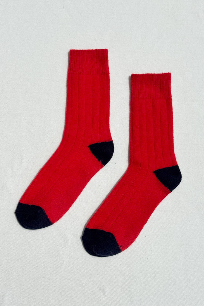 Le Bon Shoppe - Classic Cashmere Socks - Poppy Red