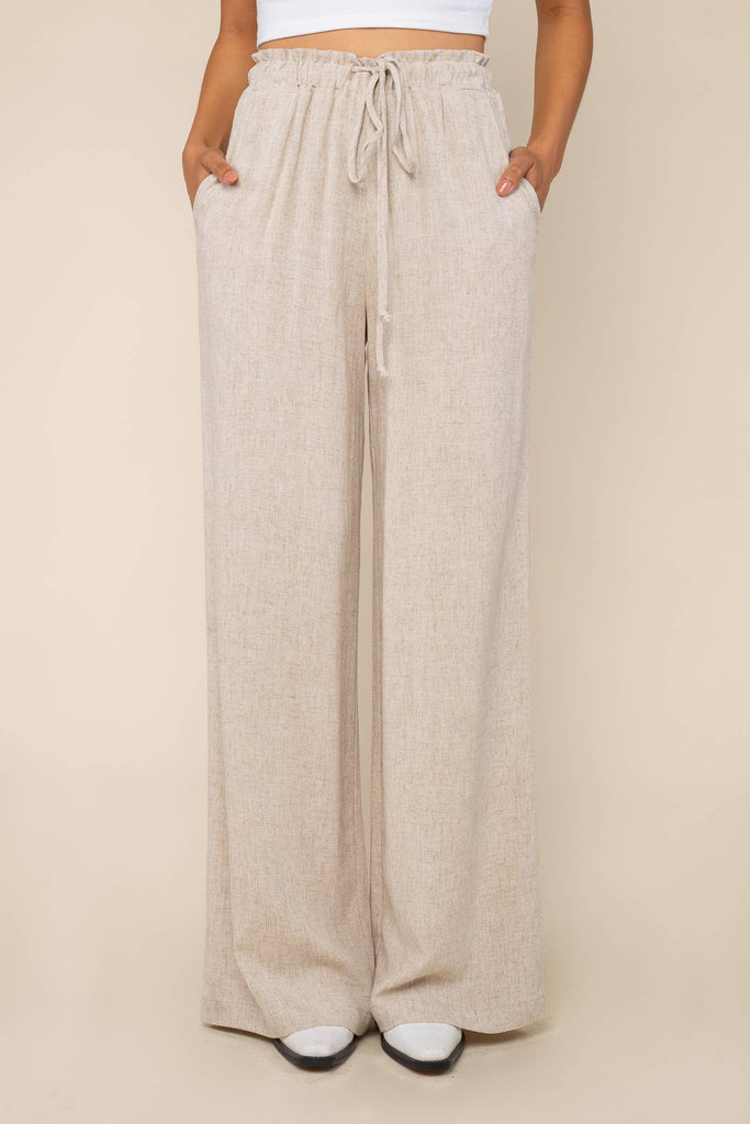 NLT - Cove Linen Pant | Wide Leg Full Length
