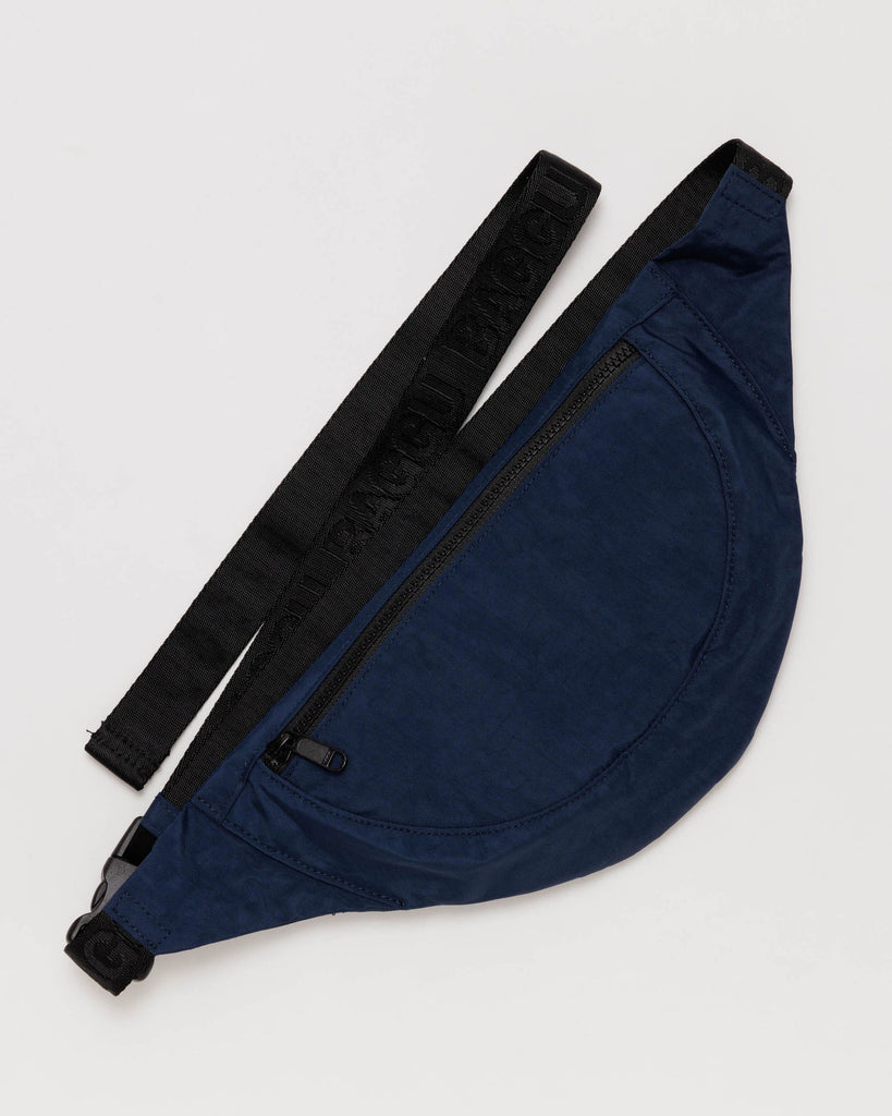 Blue Baggu Crescent Fanny Pack