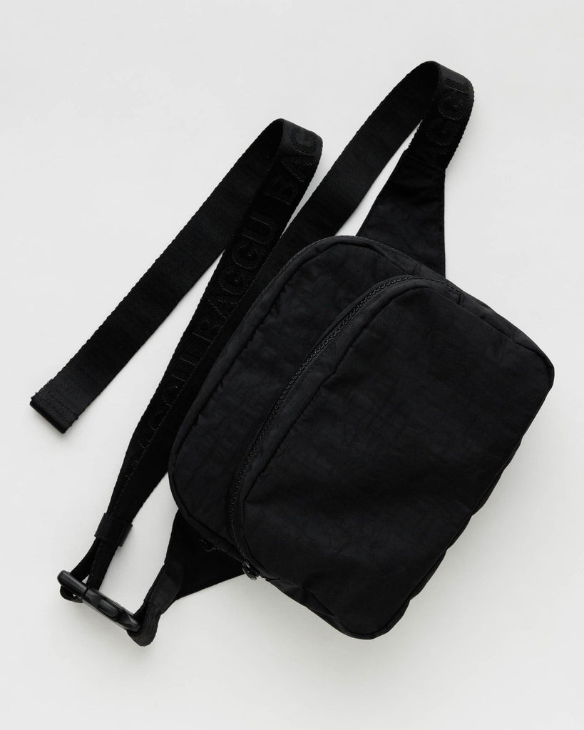 Baggu Fanny Pack Black - Nylon Belt Bag - Conrado