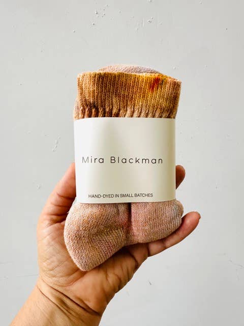 Mira Blackman - Organic Cotton Ankle Socks - Desert Sand