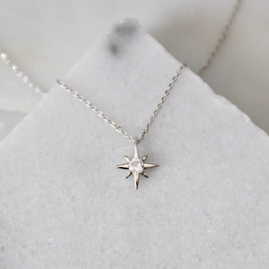 Mesa Blue - Mini Star Necklace - Silver