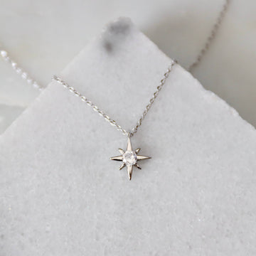 Mesa Blue - Mini Star Necklace - Silver