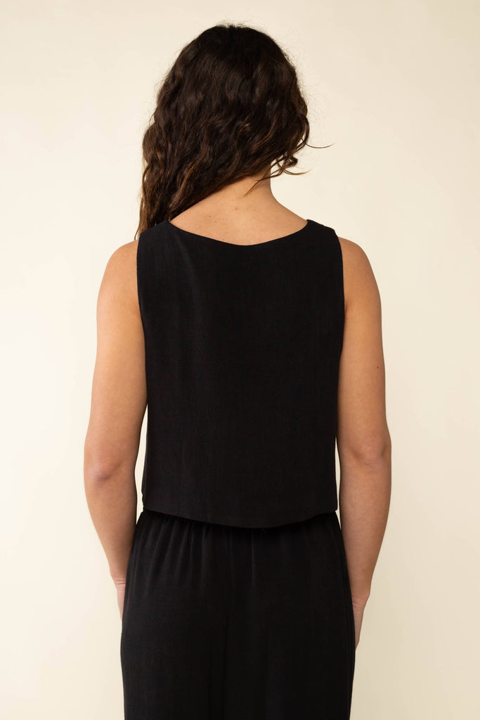NLT - Square Neck Linen Vest