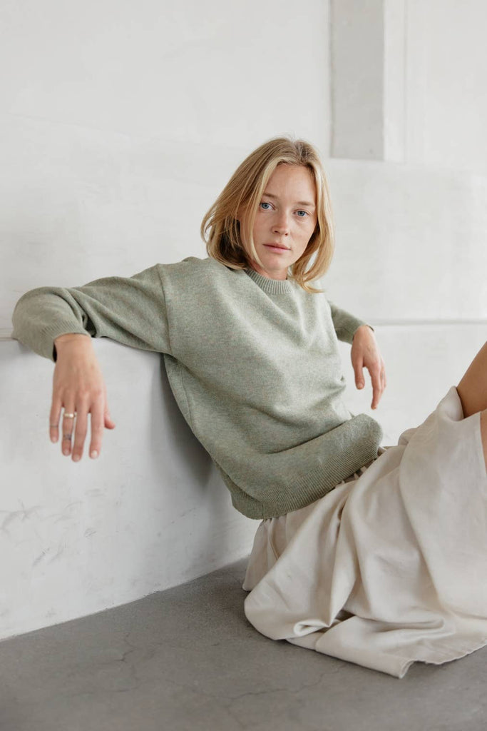 The Sutton Sweater | Knit Sweater Sage