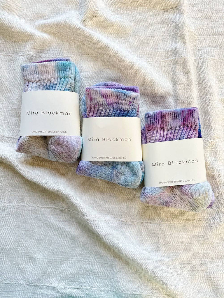 Mira Blackman - Organic Cotton Ankle Socks - Amethyst 