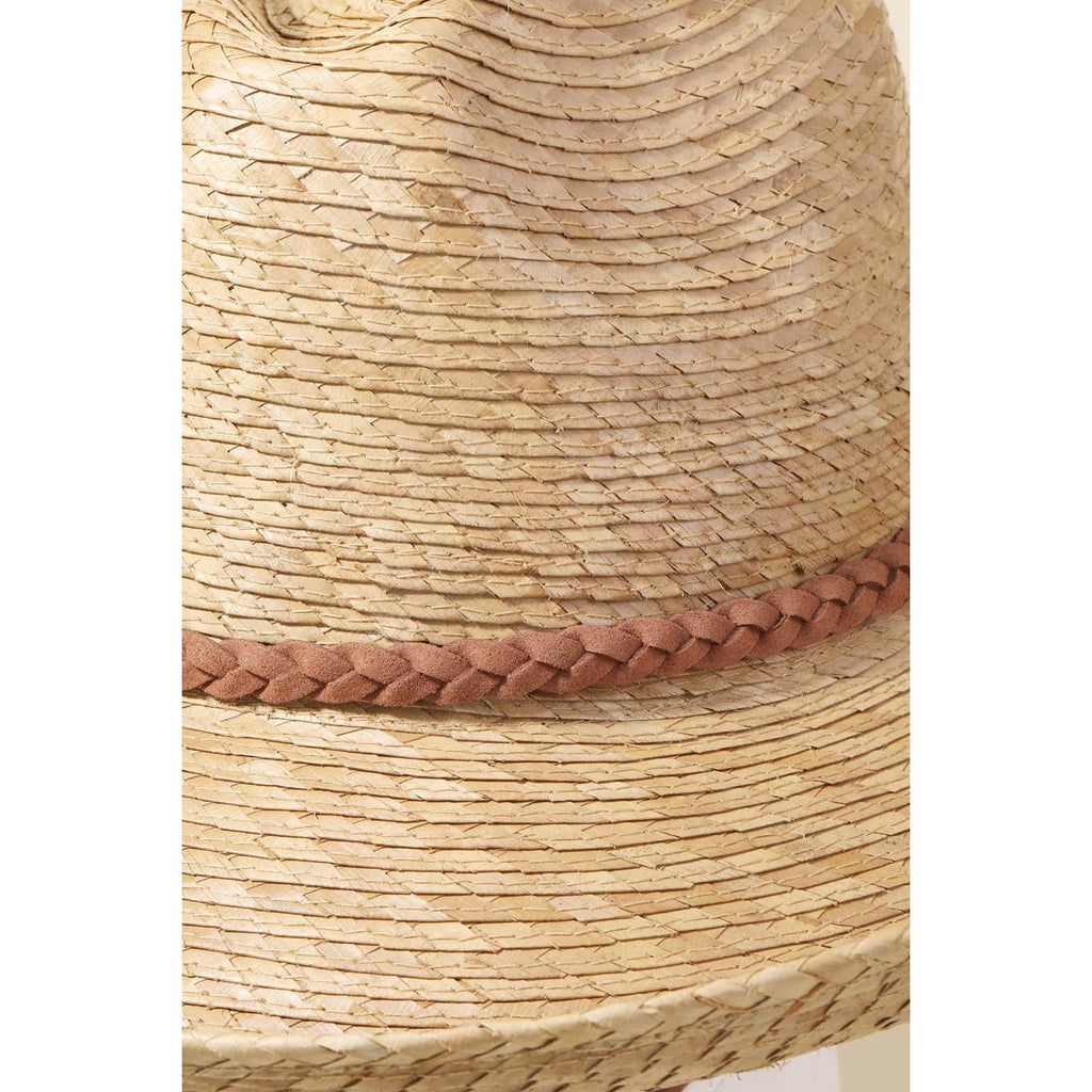 Straw Braided Western Hat