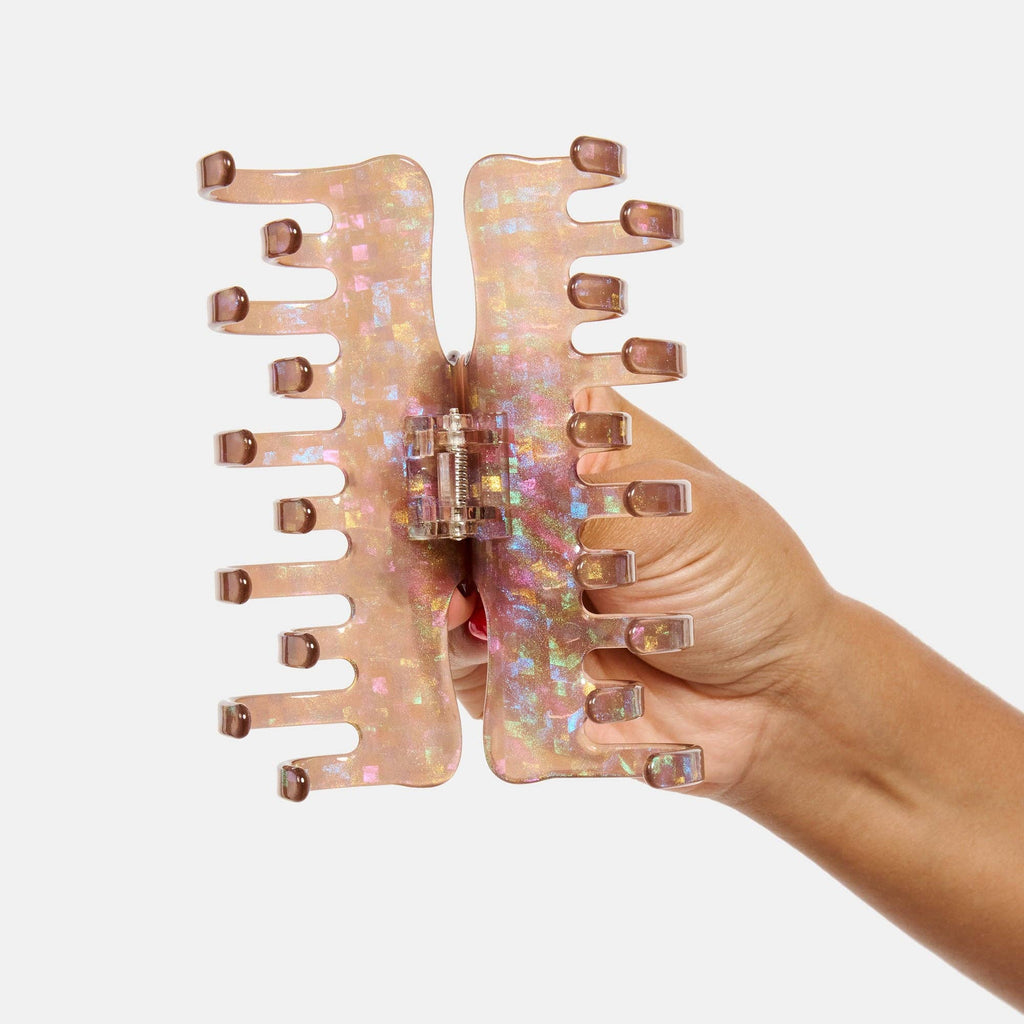 CHUNKS Jojo Claw in Large Hazel Sparkle