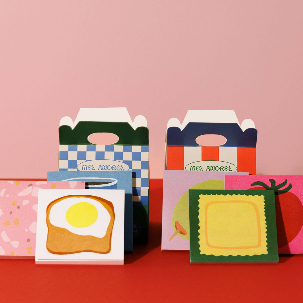 Mel Andrel - Sticky Note Sampler - Grocery Notes - Fun Sticky Notes