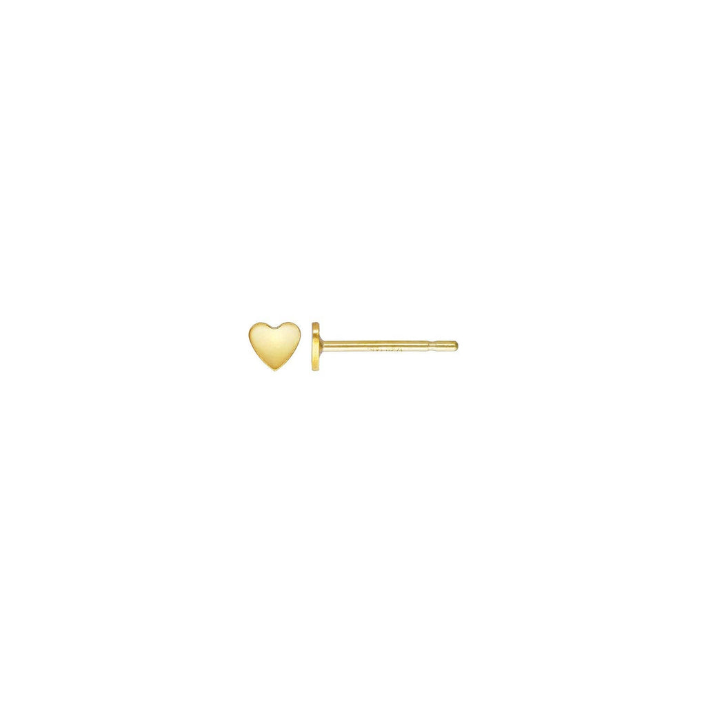 Gold Little Heart Studs