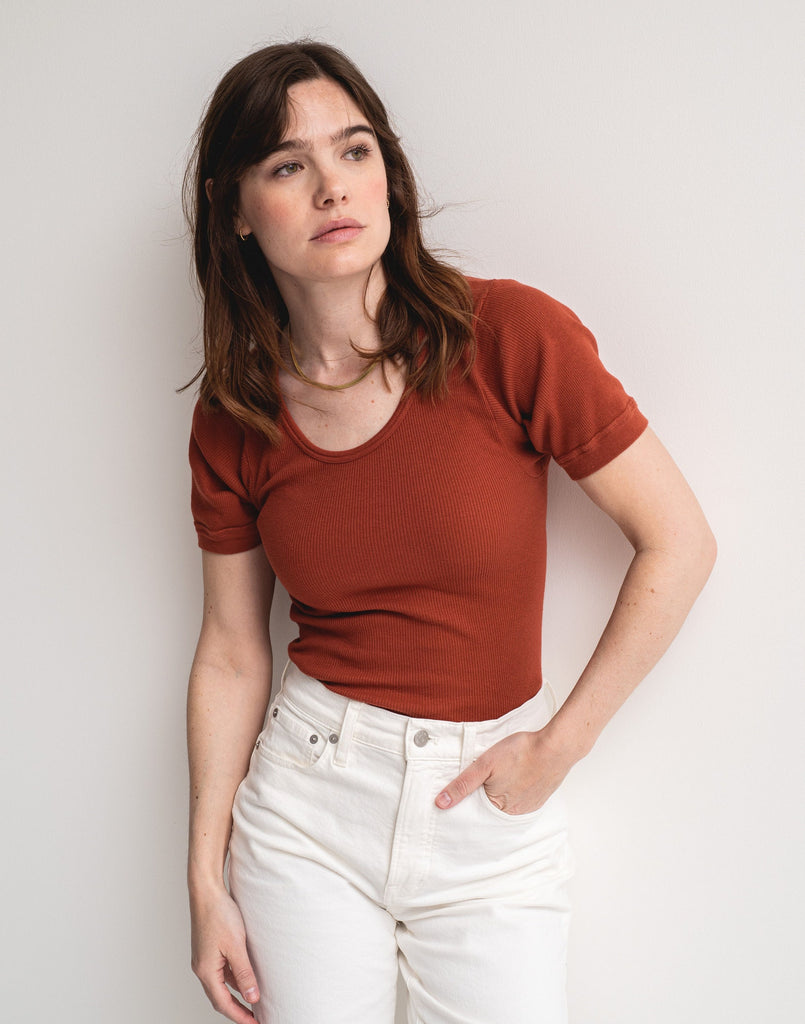 Rawson Berlin Tee Vintage Ribbed Knit T-Shirt