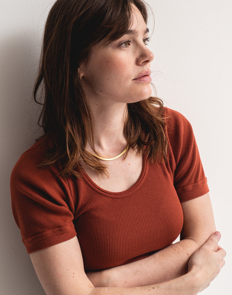 Rawson Berlin Tee Vintage Ribbed Knit T-Shirt