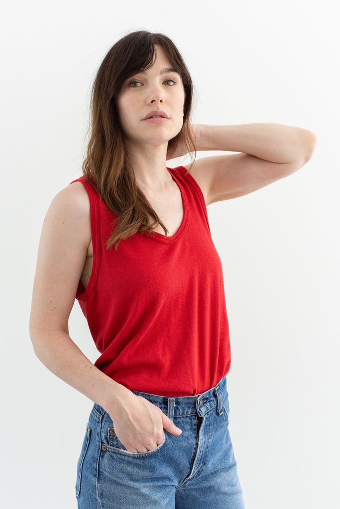 Rawson The Cadaqués Vintage Tank Tomato Red