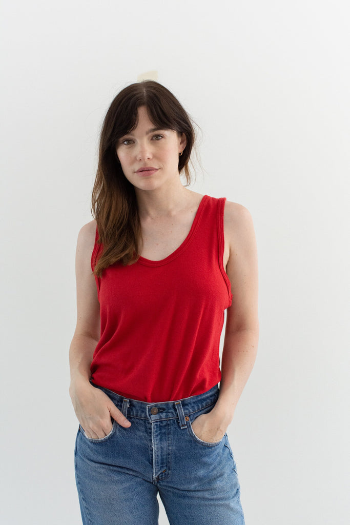 Rawson The Cadaqués Vintage Tank Tomato Red