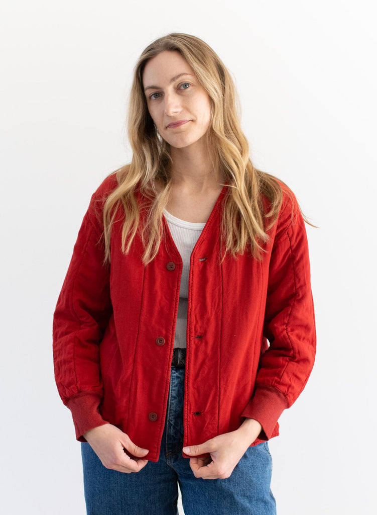 Rawson Vintage Red Cotton Quilt Liner Jacket