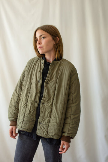 Rawson Vintage Green Cotton Quilt Liner Jacket