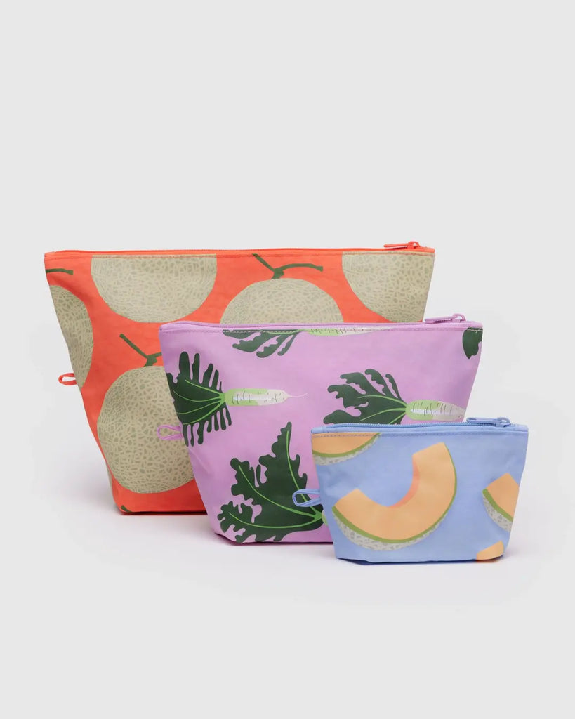 Baggu Go Pouch Set Japanese Produce