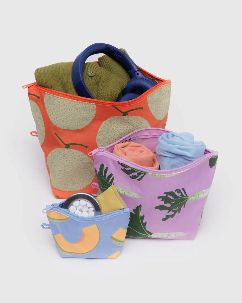 Baggu Go Pouch Set Japanese Produce