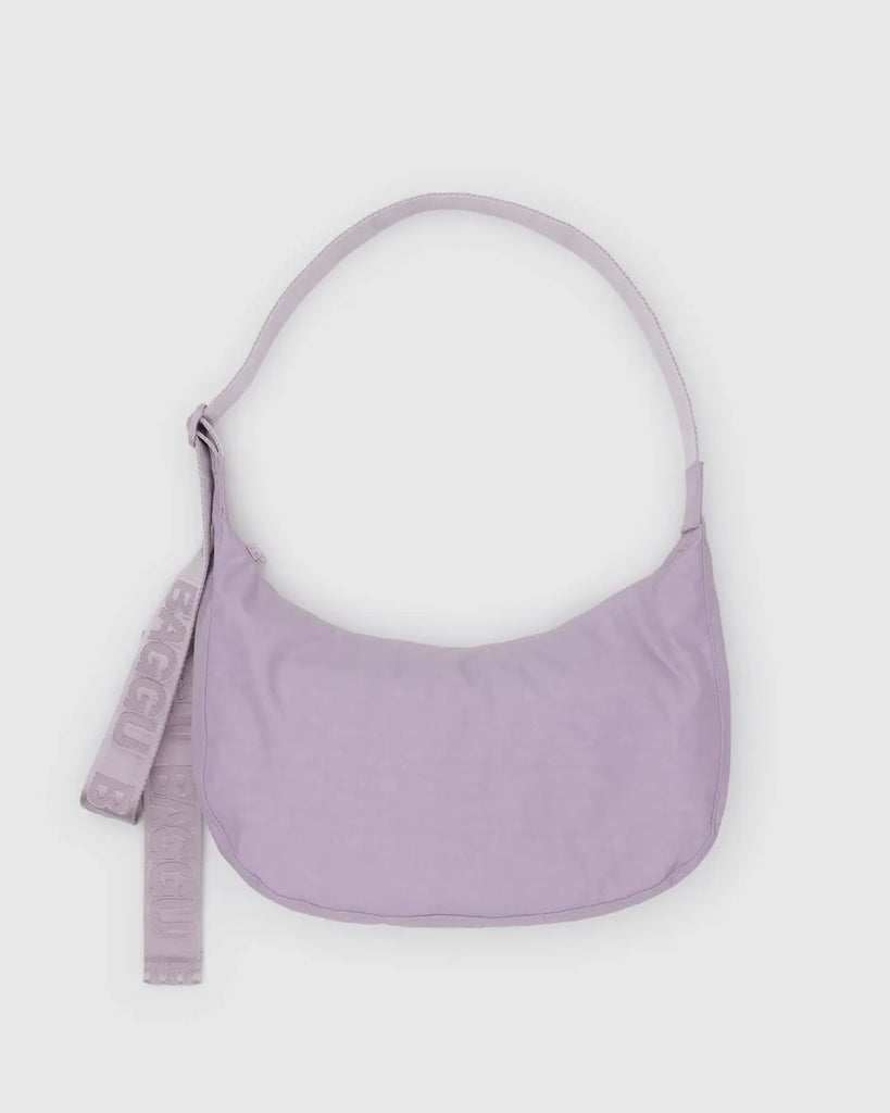 Baggu Medium Nylon Crescent Bag Dusty Pink