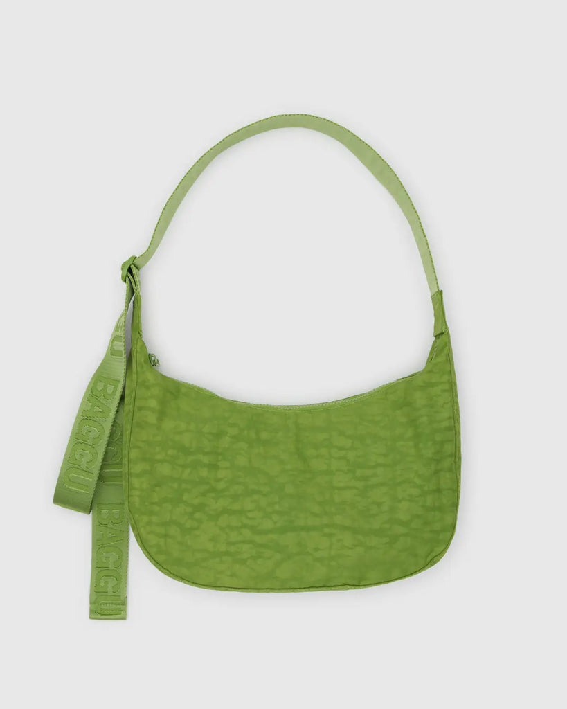 Baggu Medium Nylon Crescent Bag Green Juice