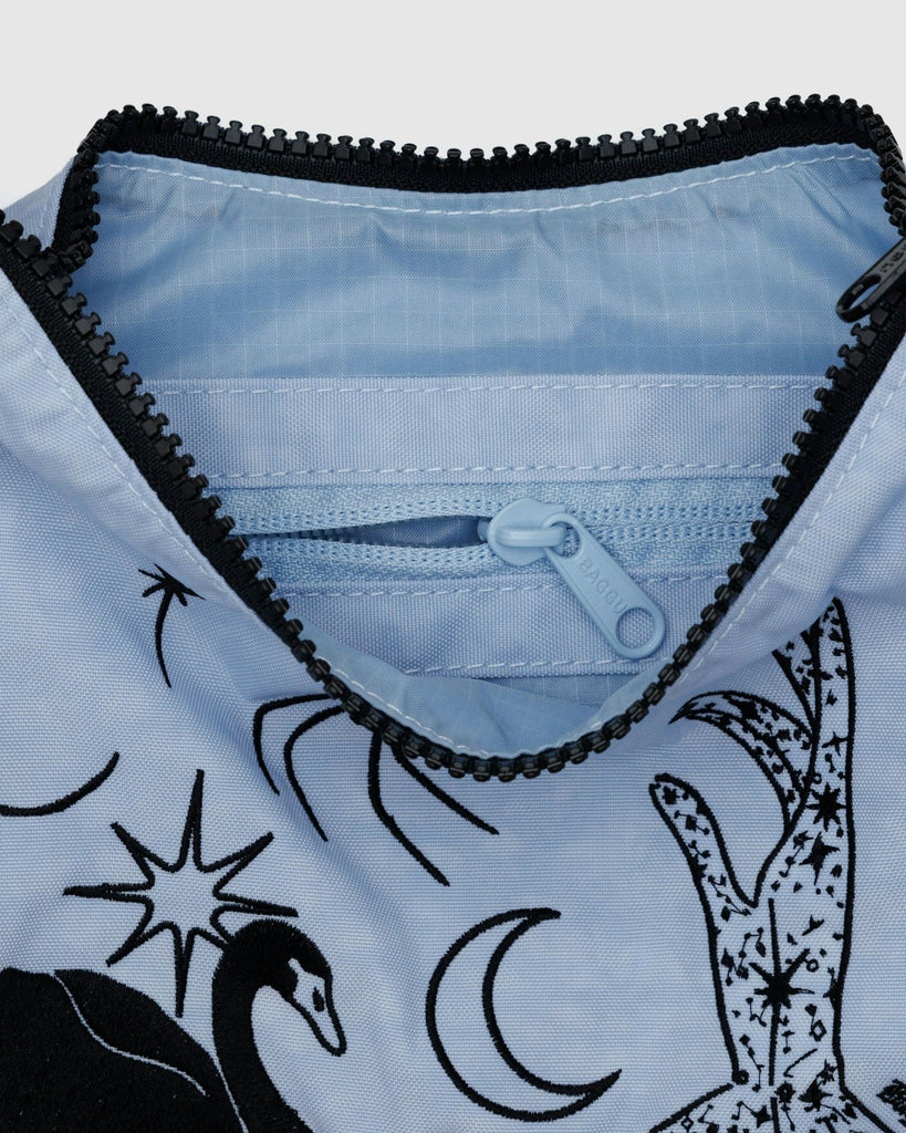 Baggu Small Nylon Crescent Bag Embroidered Ballet Icons