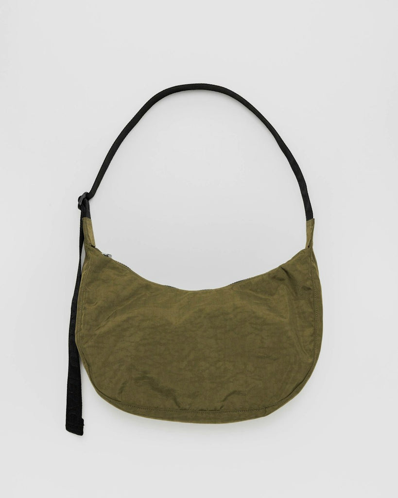 Baggu Medium Nylon Crescent Bag Seaweed Green