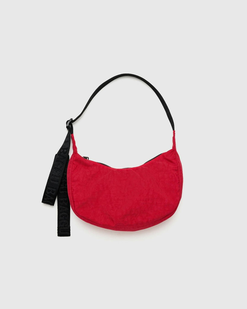 Baggu Medium Nylon Crescent Bag Candy Apple Red