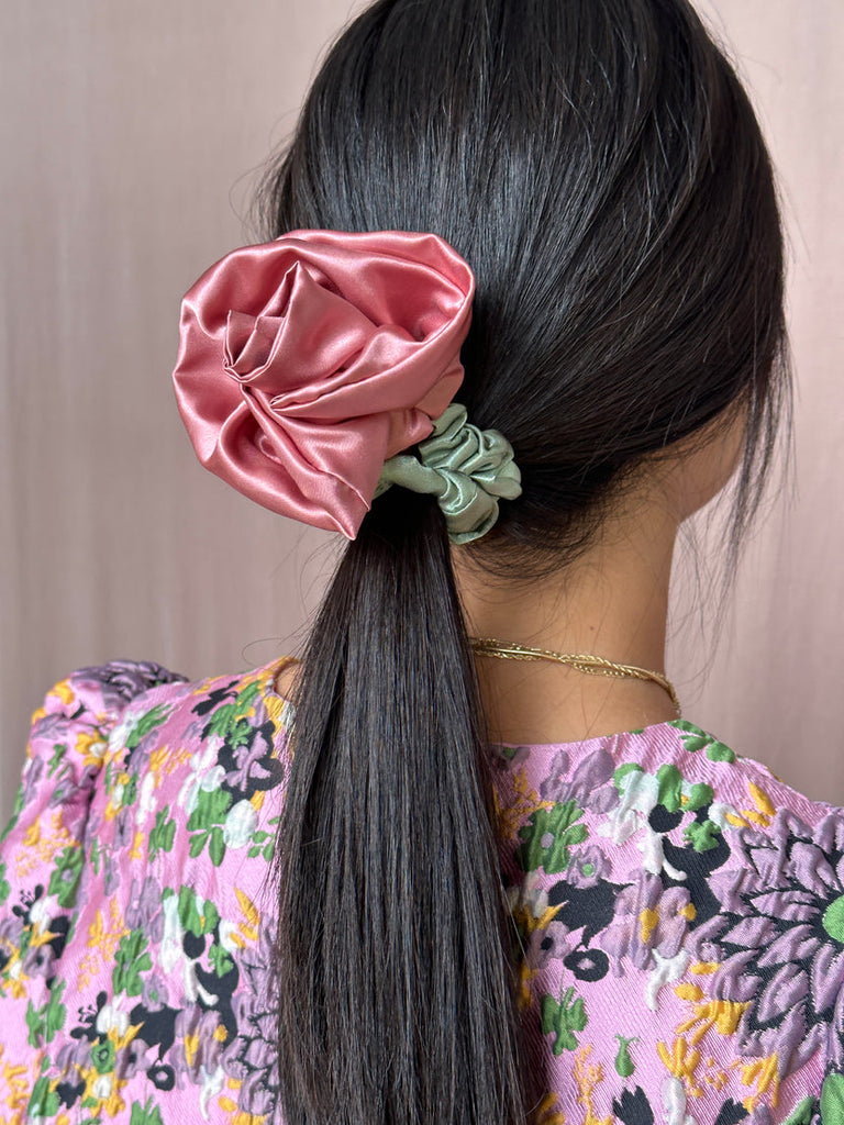 Room Shop Rosette Scrunchie Mauve Rosette Scrunchie
