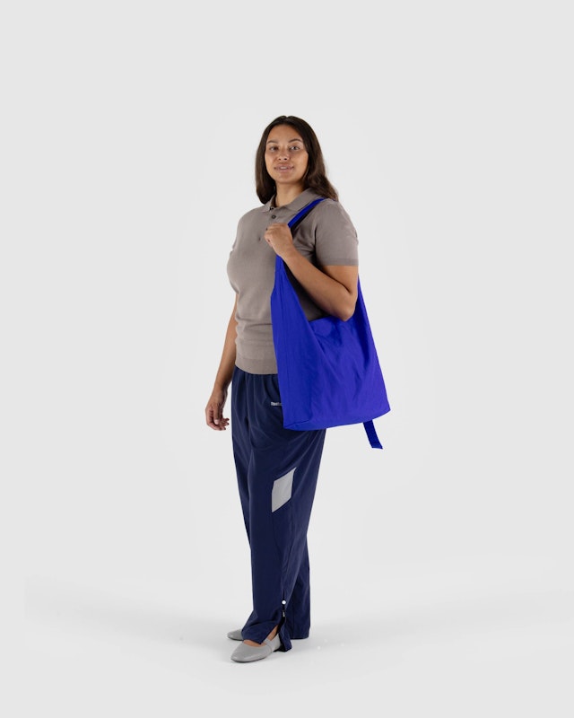 Baggu Large Nylon Sling Bag - Lapis