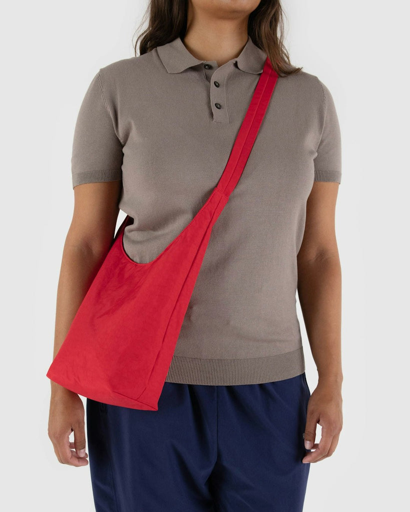 Baggu Small Nylon Sling Bag Candy Apple Red