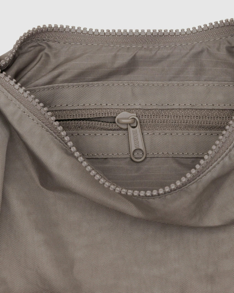 Baggu Small Nylon Crescent Bag Dove Grey