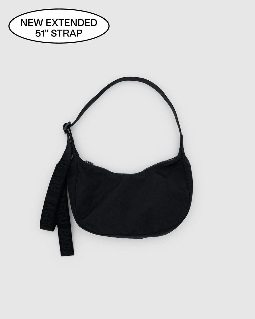 Baggu Small Nylon Crescent Bag Black