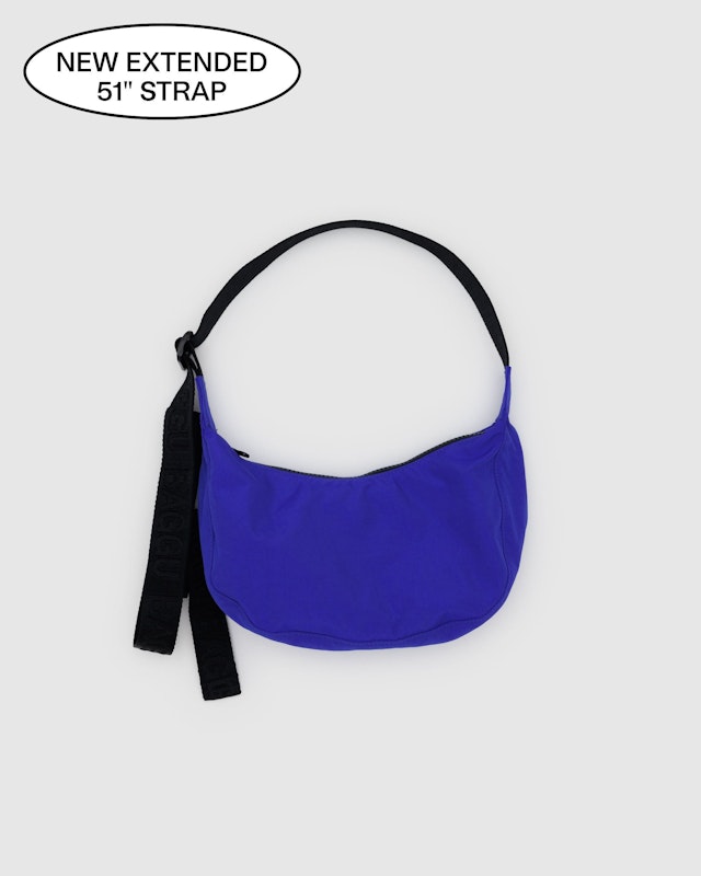 Baggu Small Nylon Crescent Bag - Lapis Blue