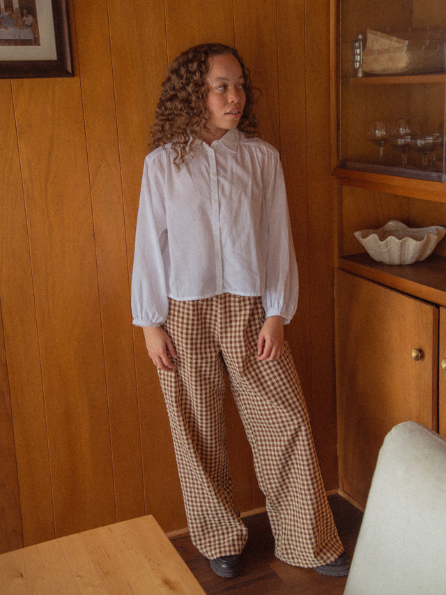 Sønderhaus The Perfect Pant Brown Gingham