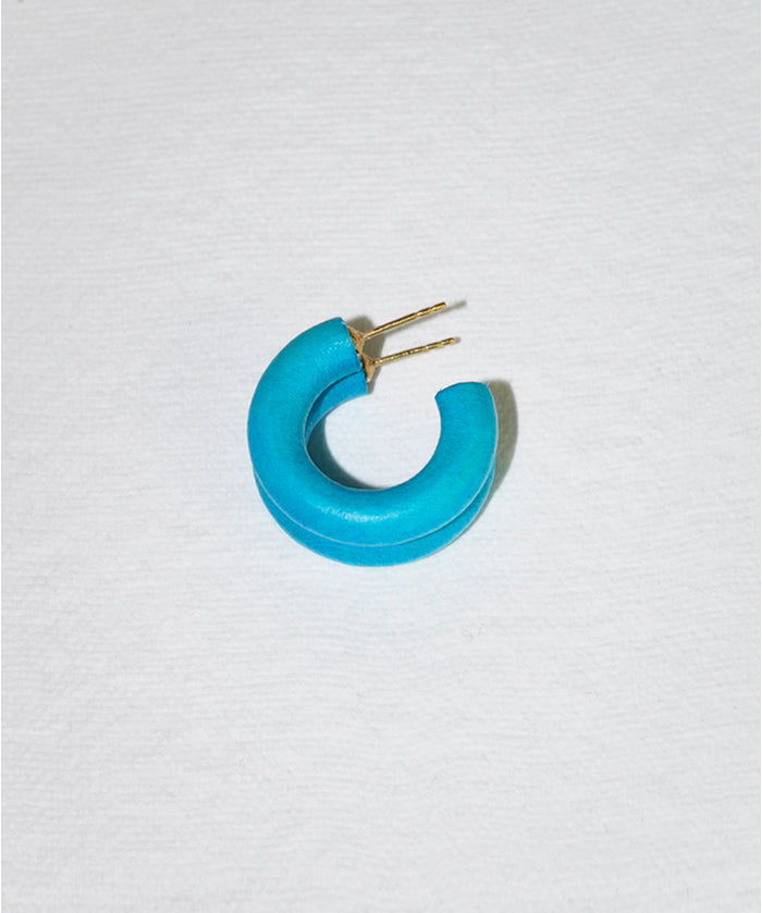 Binky and Lulu Ken Blue Mini Hoop Earring