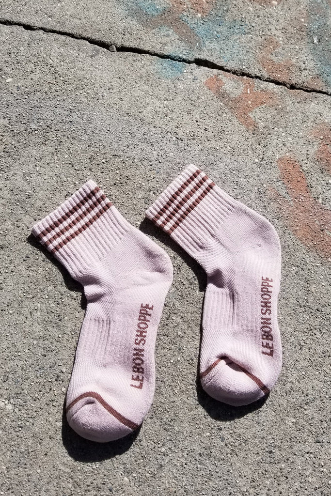le bon shoppe girlfriend socks - pink socks