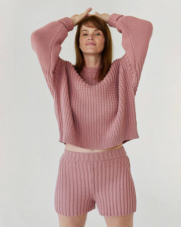 Dusty Pink Chunky Sweater