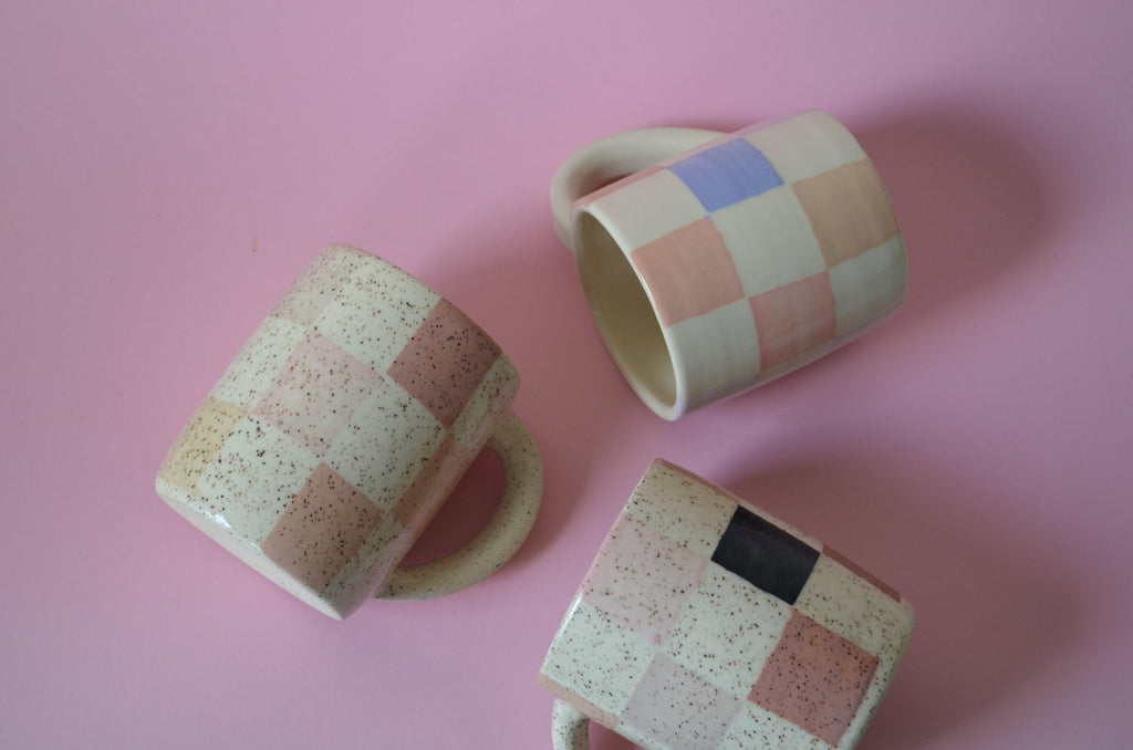 LARA DIAZ Cecile East West Quilt Ceramic Mug