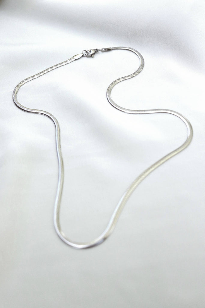 Silver Snack Chain Necklace